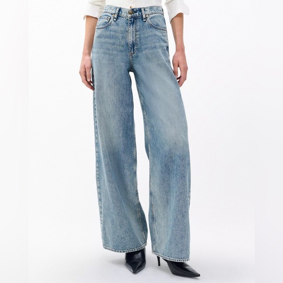 rag & bone Sofie Wide-Leg Jeans 28Featherweight in Theo